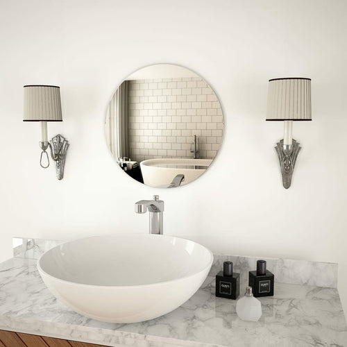 Frameless Round Wall Mirror