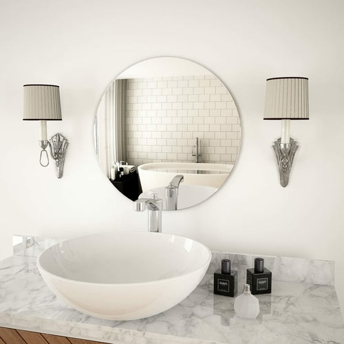 Frameless Round Wall Mirror