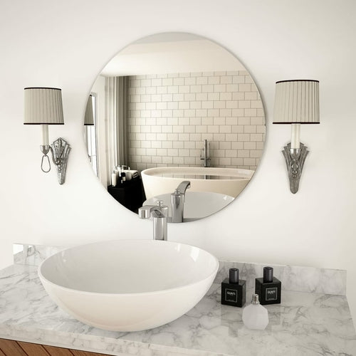Frameless Round Wall Mirror