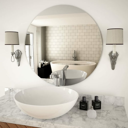 Frameless Round Wall Mirror