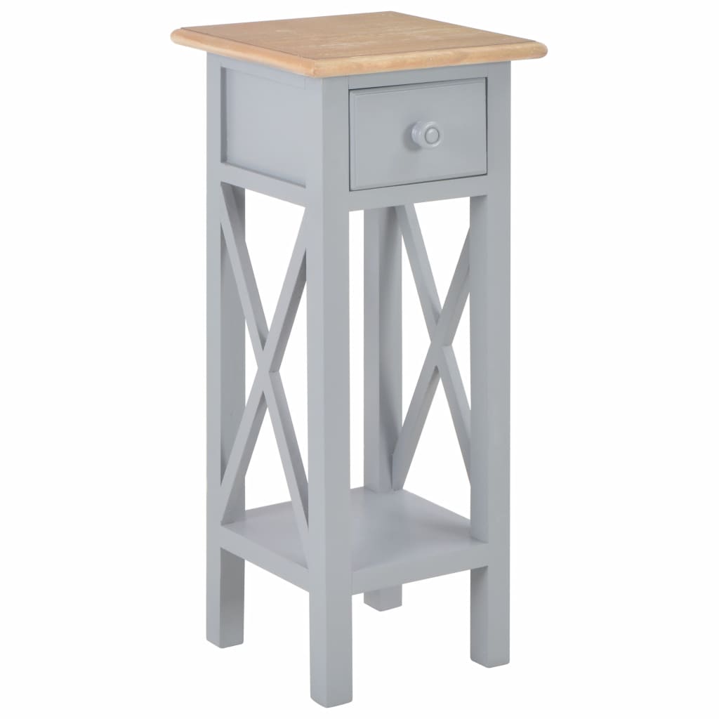 Elegant Wooden Side Table in White