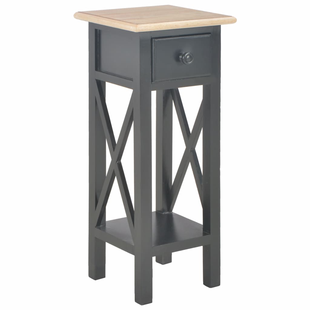 Elegant Wooden Side Table in White