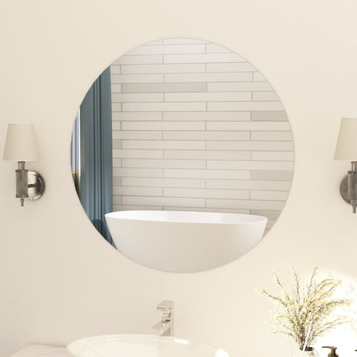 Frameless Round Wall Mirror