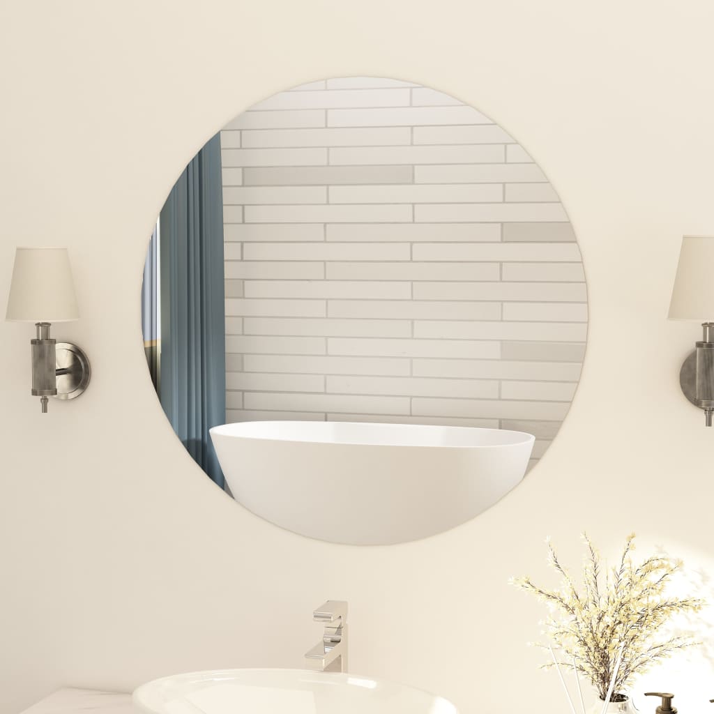Frameless Round Wall Mirror