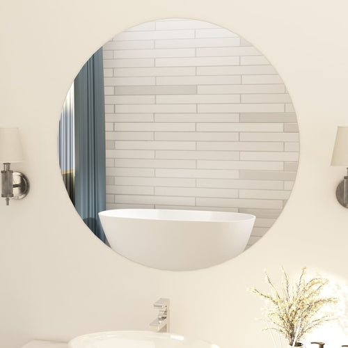 Frameless Round Wall Mirror