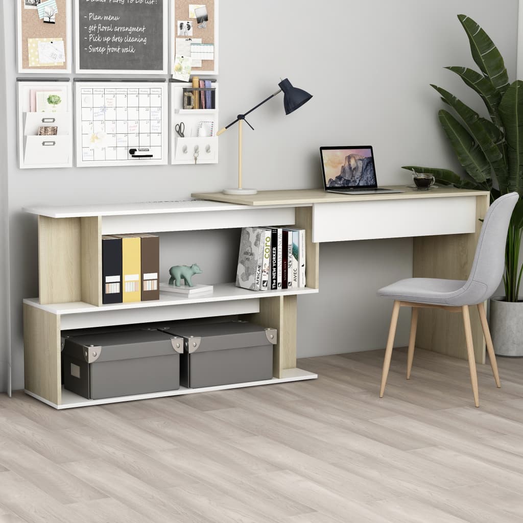 Wooden Workstation with Variable Configurations