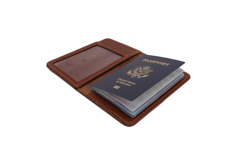 Handcrafted Leather Passport Wallet - Made in USA