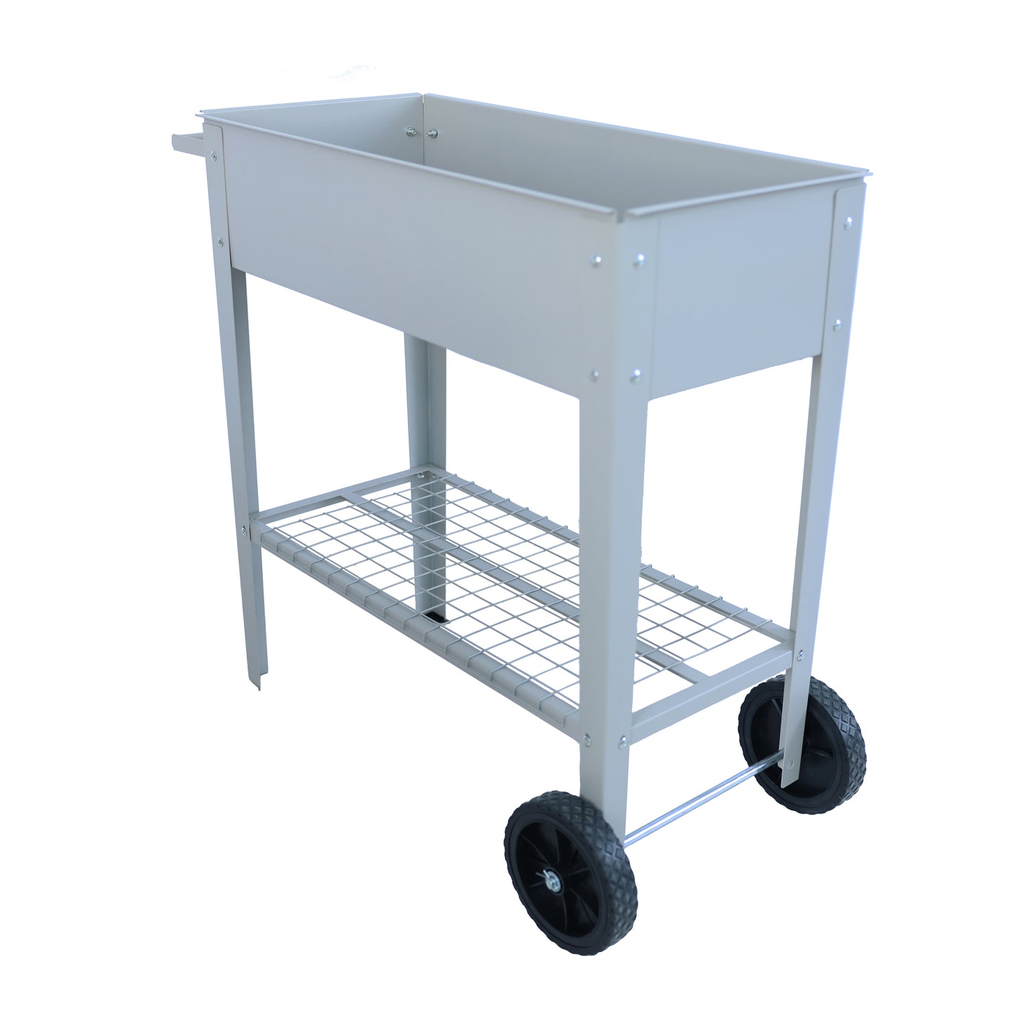 Versatile Metal Mobile Planter & Cold Drink Server- With legs and wheels