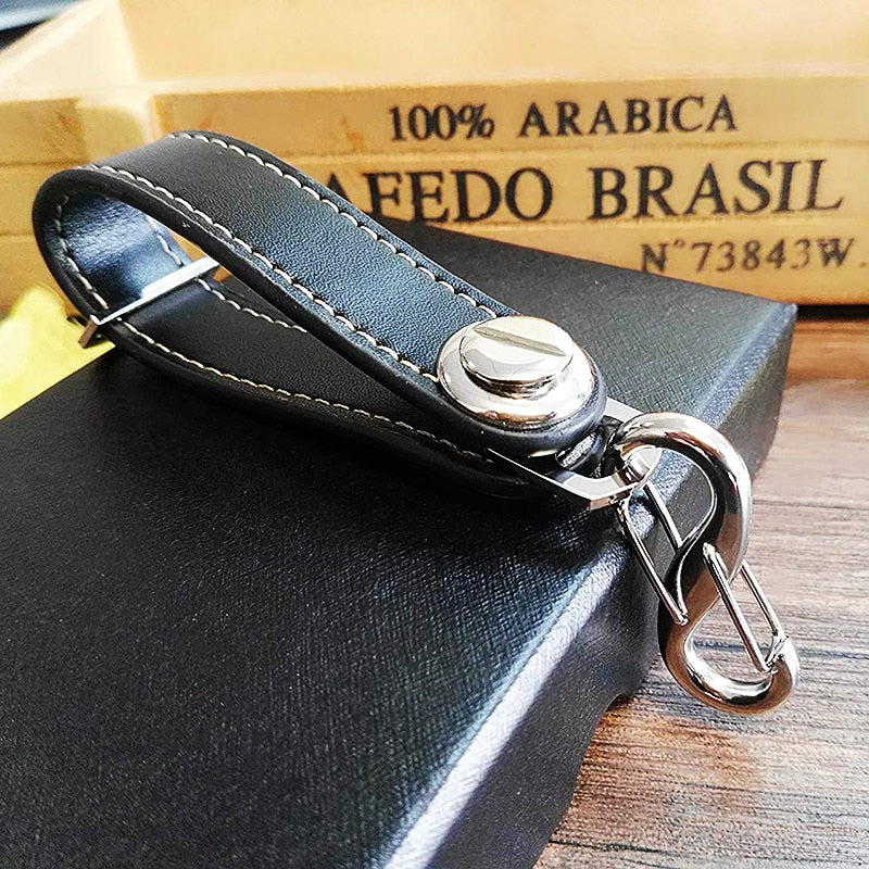 EDC Leather and Stainless Steel Key Holder - Variable Colours