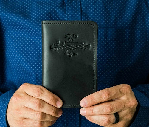 Handcrafted Leather Passport Wallet - Made in USA