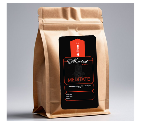 Mindset Coffee - MEDITATE - Medium Roast Single Origin - 3/4lb(340g) or 5lb(2270g)