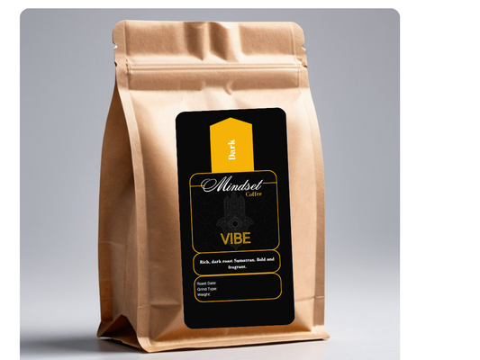 Mindset Coffee - VIBE Dark Roast Blend - Fair Trade - 3/4lb(340g) or 5lb(2270g)