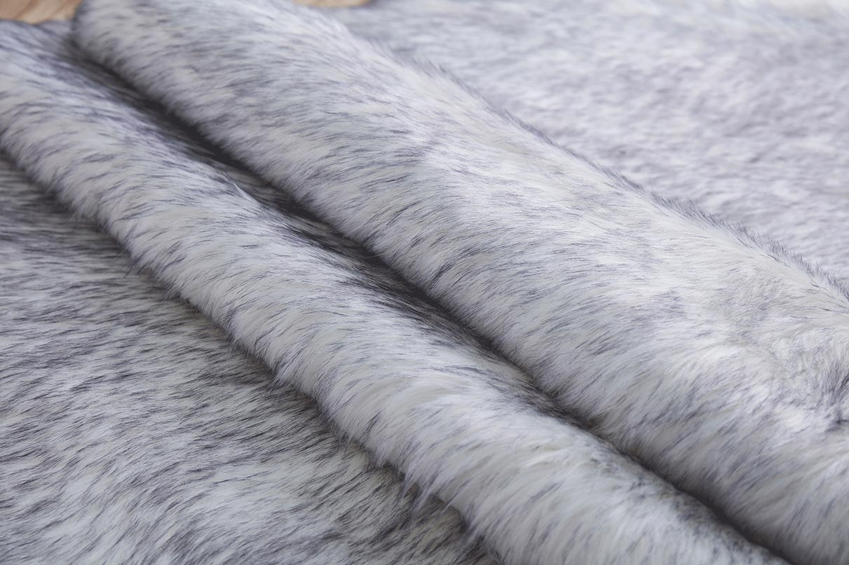 Luxury Faux Fur Decorative Rug 32" x 71" - Dark Grey