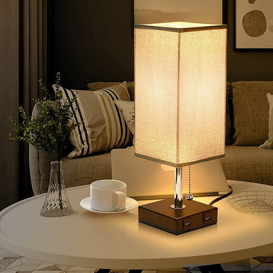 Elegant Modern Table or Desk Lamp with Charger